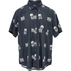 Labatt Blue Light Beer Limited Edition Button Down Shirt Mens Large Navy
